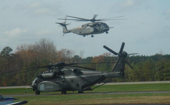 Navy Helicopter landing at