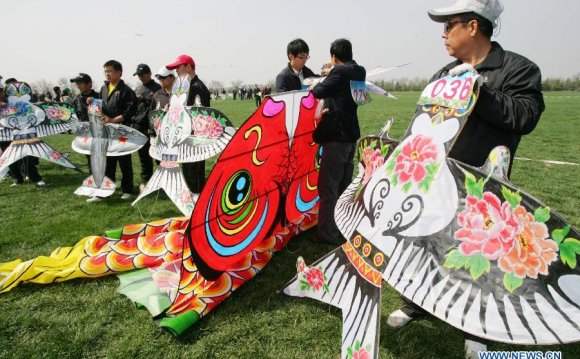 Kite flying competition kicks