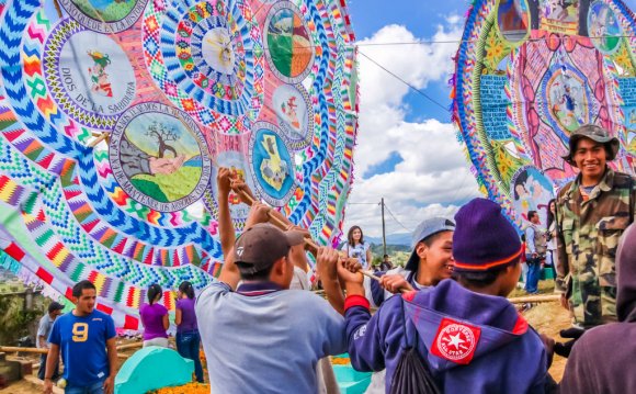 In Guatemala, kites are used