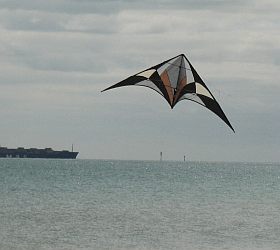 A short history of stunt kites, showing where the modern dual line Delta came from.