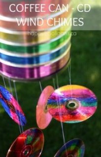 coffee can cd wind chimes