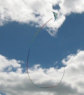 Dual line stunt kites take some skill to fly.