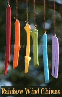 easy homemade stick wind chimes - happy hooligans