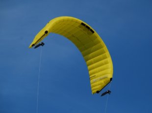 Foilkite 10m2 with rack-and-pinion kite control unit