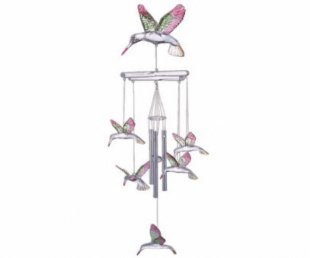 Hanging Garden Hummingbird Wind Chimes