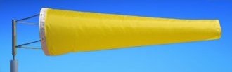 Highest Quality Industrial Windsocks Yellow 4 FT - 6 FT - 8FT - 12 FT UVR Flame Retardant Anti Static Chemical Resistant Windsock Stainless Steel Eyelets By Adwareflags.com Australia