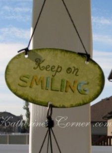 keep smiling sign
