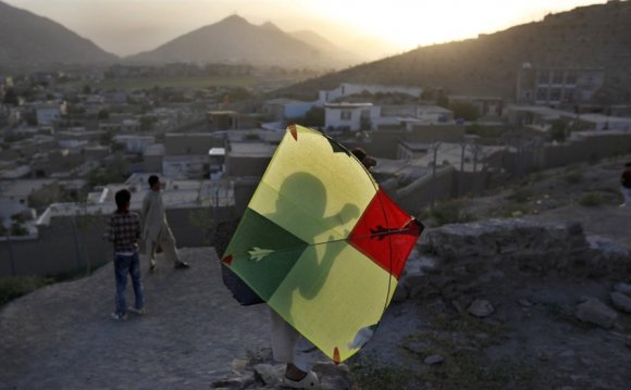 Kite flying in Afghanistan