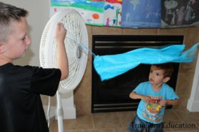 testing windsock kite