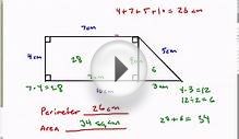 How to Find the perimeter & area of a complex figure