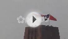 Kite Flying In China With Chinese Flag Stock Video