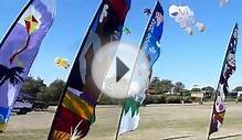 OzFeathers banners at Rosebud International Kite Festival 2013