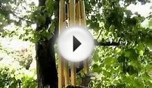 Precision Tuned Six Hollow Metal Rod Feng Shui Wind Chimes