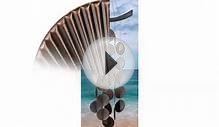 Woodstock Deco Waves Copper Wind Chime